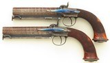 Pritchard pair percussion belt pistols, .670 bore diameter, octagon, cased, layaway - 3 of 12