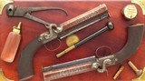 Spencer pair percussion belt pistols, .750-inch bore diameter, safeties, cased, layaway