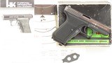 Heckler & Koch P7 9mm, 1980, box, target, papers, great bore, 80%, layaway