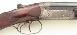 Hollis & Son double rifle, unknown caliber approximating .38 Long Colt, game scene, ejectors - 5 of 13