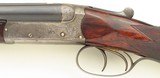 Hollis & Son double rifle, unknown caliber approximating .38 Long Colt, game scene, ejectors - 6 of 13