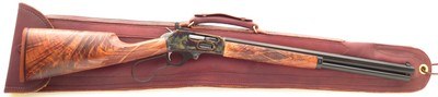 Brockman Legacy Grade .45/70, Marlin, 21-inch octagon, AAA walnut, color case, outstanding leather case, new condition, layaway