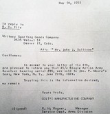 First year Colt Single Action Army Pinch Frame serial 85 (5x), nickel, Burdick note, leather, interesting family history - 11 of 14