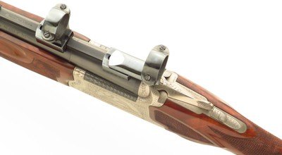 Winchester Boar 12 gauge x 7x57 Mauser, detachable mounts, sights, three-inch, tight, great bores, layaway - Image 7 of 14