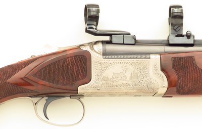 Winchester Boar 12 gauge x 7x57 Mauser, detachable mounts, sights, three-inch, tight, great bores, layaway - Image 5 of 14