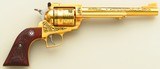 Ruger Super Blackhawk .44 Magnum, gold, etched, 