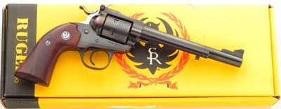 Ruger Single Six Bisley .32 H&R Magnum, 1987, 6.5-inch, adjustable rear sight, box, great bore, 90 percent
