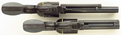 Ruger Blackhawk 50th Anniversary serialed pair .357 Magnum & .44 Magnum, flat top, display case, hard cases, unfired, layaway - Image 4 of 13