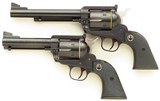 Ruger Blackhawk 50th Anniversary serialed pair .357 Magnum & .44 Magnum, flat top, display case, hard cases, unfired, layaway - Image 3 of 13