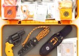 Smith & Wesson 360J .357 Magnum Survival Kit, 1.875-inch, red ramp, round butt, case, accessories, unfired - 7 of 8