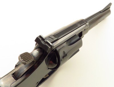 Smith & Wesson Model 51 .22 Magnum, 3.5-inch pinned, 1970, extra .22 LR cylinder, 95%, layaway - Image 3 of 8