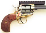 Custom Ruger Single Six .17 HMR, 14-inch fluted, color case, brass bird's head, bipod, rail, layaway - Image 6 of 10