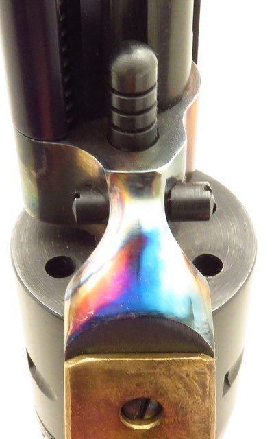 Custom Ruger Single Six .17 HMR, 14-inch fluted, color case, brass bird's head, bipod, rail, layaway - Image 10 of 10