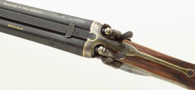 Miller & Val Greiss 20 gauge, 29-inch, 2.75, IC/M, hammers, horn lever, gold wire, tight, 6.4 pounds, layaway - Image 7 of 14