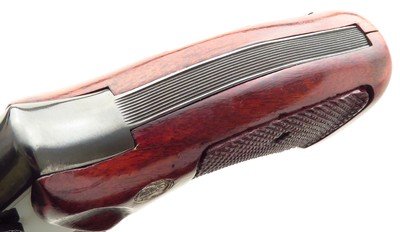 Smith & Wesson 48-4 .22 Magnum, 1980, 8.375-inch pinned, recessed, three holsters, 95 percent - Image 9 of 11