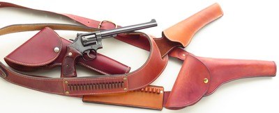 Smith & Wesson 48-4 .22 Magnum, 1980, 8.375-inch pinned, recessed, three holsters, 95 percent - Image 1 of 11