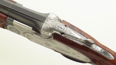 Beretta S04 Trap 12 gauge, 30-inch, two stocks, Precision tubes, cased, strong condition, layaway - Image 8 of 15