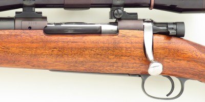 Left hand Mathieu Arms .270 Winchester, Mathieu action serial 1039, claw, rust blue, AA-walnut, Leupold, great bore, layaway - Image 5 of 14