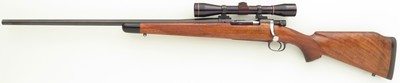 Left hand Mathieu Arms .270 Winchester, Mathieu action serial 1039, claw, rust blue, AA-walnut, Leupold, great bore, layaway - Image 1 of 14