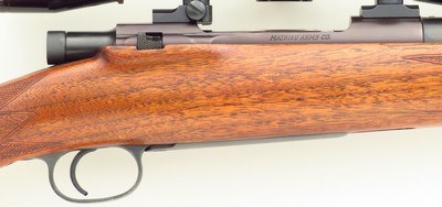 Left hand Mathieu Arms .270 Winchester, Mathieu action serial 1039, claw, rust blue, AA-walnut, Leupold, great bore, layaway - Image 6 of 14