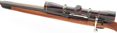 Left hand Mathieu Arms .270 Winchester, Mathieu action serial 1039, claw, rust blue, AA-walnut, Leupold, great bore, layaway - Image 3 of 14
