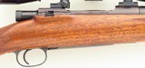 Left hand Mathieu Arms .270 Winchester, Mathieu action serial 1039, claw, rust blue, AA-walnut, Leupold, great bore, layaway - Image 6 of 14