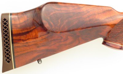 Left hand German Weatherby Mark V 7mm Weatherby Magnum, early serial P15283, small safety, 24-inch barrel - Image 10 of 11
