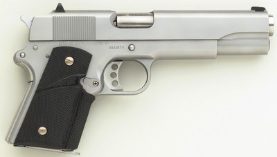Terry Tussey custom Detonics StreetMaster .45 ACP, stainless steel, heavy NM barrel, reliability package, trigger tune, appears unfired, layaway - Image 1 of 8