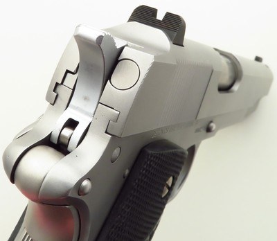 Terry Tussey custom Detonics StreetMaster .45 ACP, stainless steel, heavy NM barrel, reliability package, trigger tune, appears unfired, layaway - Image 5 of 8