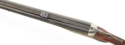 Rigby .470 NE double rifle, 1906, Class C, 28-inch, extractor, 11.2 pounds, tight, great bores, 14.25-inch LOP, great bores - Image 3 of 15