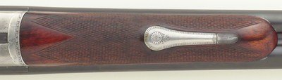 Rigby .470 NE double rifle, 1906, Class C, 28-inch, extractor, 11.2 pounds, tight, great bores, 14.25-inch LOP, great bores - Image 10 of 15