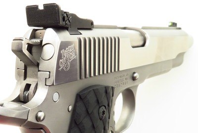 Terry Tussey custom Detonics ScoreMaster .451 Detonics Magnum, two extra .45 ACP barrels, quantity of ammo and brass, provenance, box, 95%, layaway - Image 6 of 12