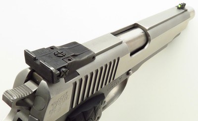 Terry Tussey custom Detonics ScoreMaster .451 Detonics Magnum, two extra .45 ACP barrels, quantity of ammo and brass, provenance, box, 95%, layaway - Image 4 of 12
