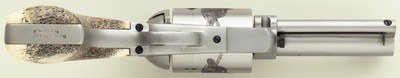 Gary Reeder Grip Reaper .500 S&W Magnum, 4-inch, Mag-Na-Port, round butt,sambar stag grips, tight, at least 95%, layaway - Image 4 of 8