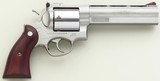 Bowen custom Ruger Redhawk .500 Linebaugh, six-inch Dan Wesson stainless barrel shroud, five-round cylinder, pristine bore, layaway - Image 1 of 7