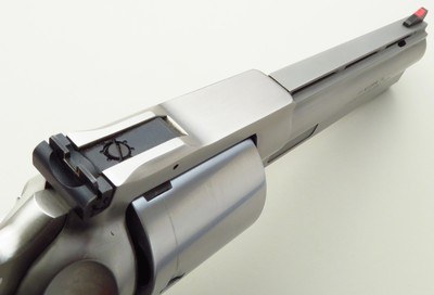 Bowen custom Ruger Redhawk .500 Linebaugh, six-inch Dan Wesson stainless barrel shroud, five-round cylinder, pristine bore, layaway - Image 3 of 7