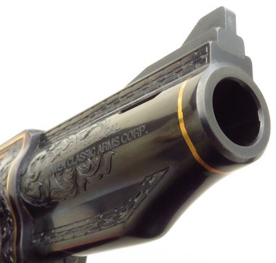 Bowen custom Redhawk .50 Special, engraved, jeweled, 3.5-inch, ported, round butt, unfired, layaway - Image 5 of 9