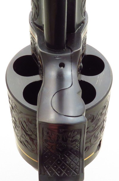 Bowen custom Redhawk .50 Special, engraved, jeweled, 3.5-inch, ported, round butt, unfired, layaway - Image 6 of 9