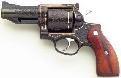 Bowen custom Redhawk .50 Special, engraved, jeweled, 3.5-inch, ported, round butt, unfired, layaway - Image 2 of 9