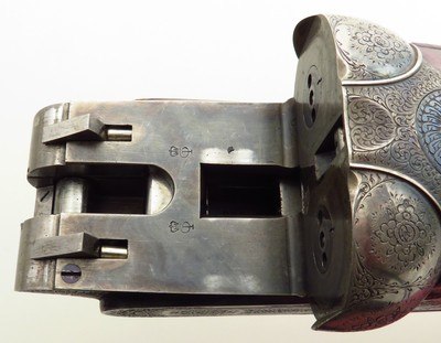 Purdey 12 gauge, 1967, 30-inch V/F, pigeon rib, 2.75, ejectors, 8.0 pounds, 14.55 LOP, strong bores, on face, 60% colors, layaway - Image 13 of 15