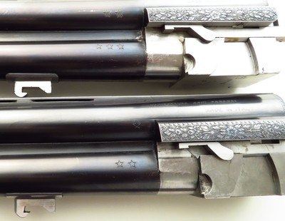 Perazzi SHO Lusso 12, Type 1, one of the first in Lippard book, two sets 29.5-inch, 8.2 pounds, 14.6 LOP, one owner, high condition - Image 11 of 15