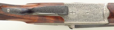 Merkel 447SL 20 gauge, 2006, 28-inch, Briley tubes, three-inch, ejectors, sidelock, clips, Richter engraving, 6.4 pounds, 14.25 LOP, 95%, layaway - Image 1 of 15
