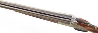 Merkel 447SL 20 gauge, 2006, 28-inch, Briley tubes, three-inch, ejectors, sidelock, clips, Richter engraving, 6.4 pounds, 14.25 LOP, 95%, layaway - Image 4 of 15