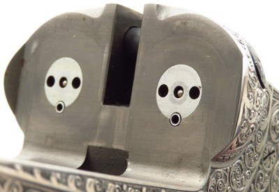 Merkel 447SL 20 gauge, 2006, 28-inch, Briley tubes, three-inch, ejectors, sidelock, clips, Richter engraving, 6.4 pounds, 14.25 LOP, 95%, layaway - Image 14 of 15