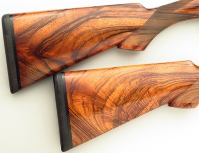 Famars Excalibur BLX 20 pair, 1999, 29.25-inch, tubes, 3-inch, ejectors, extra detachable triggers, engraved, 14.65 LOP, high condition, case, layaway - Image 12 of 15