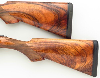 Famars Excalibur BLX 20 pair, 1999, 29.25-inch, tubes, 3-inch, ejectors, extra detachable triggers, engraved, 14.65 LOP, high condition, case, layaway - Image 13 of 15