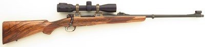 Dakota 76 special order .300 H&H Magnum, engraved, color case, sights, Swarovski, one of a set of three, high condition, layaway - Image 1 of 15