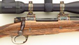 Dakota 76 special order .300 H&H Magnum, engraved, color case, sights, Swarovski, one of a set of three, high condition, layaway - Image 5 of 15