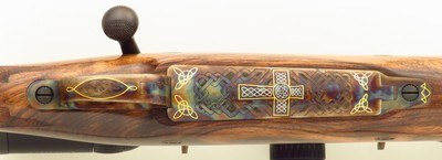 Dakota 76 special order .375 H&H Magnum, engraved, color case, sights, Swarovski, one of a set of three, high condition, layaway - Image 7 of 15