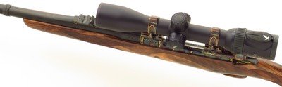 Dakota 76 special order .375 H&H Magnum, engraved, color case, sights, Swarovski, one of a set of three, high condition, layaway - Image 3 of 15